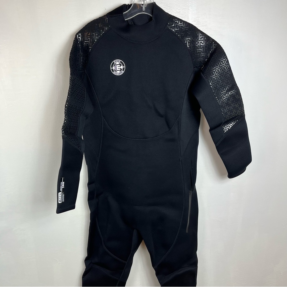 Beek Men Wetsuit Neoprene Wetsuit  - 3mm Thermal Scuba Gear Back Zip Size L